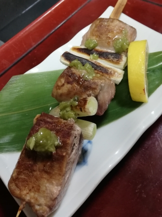 マグロネギ串焼き