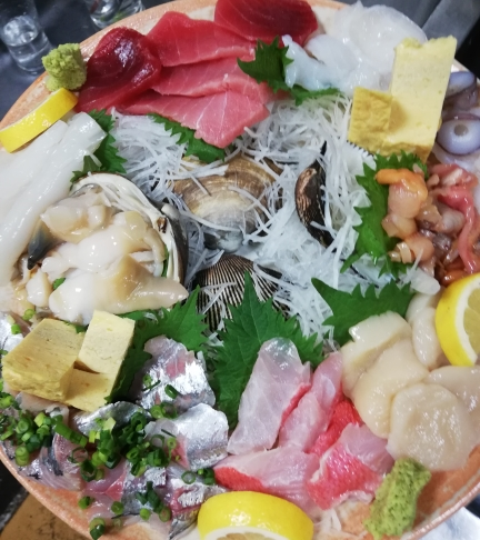 旬のお造り、8点盛り