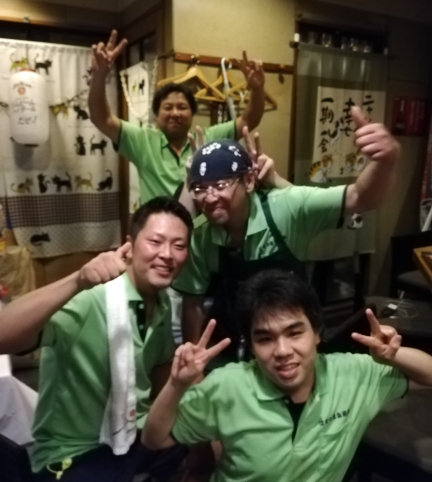盆踊り帰りの地元青年部様