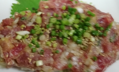 マグロのなめろう