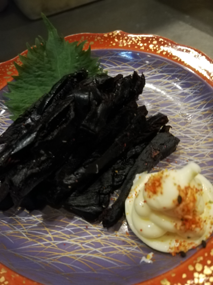クジラのタレ干し