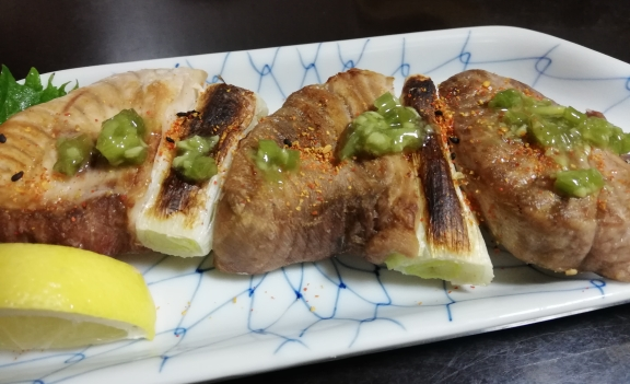 マグロネギ串焼き