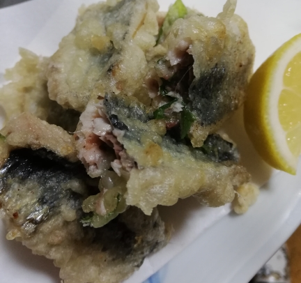 イワシの香梅揚げ