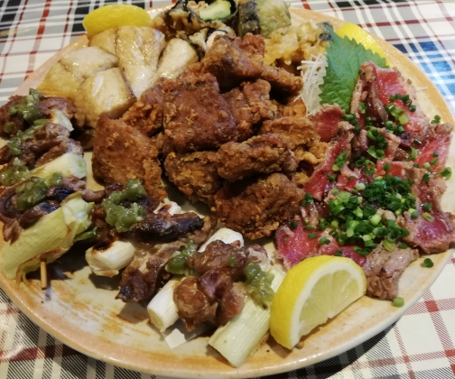 海鮮焼き揚げのオードブル