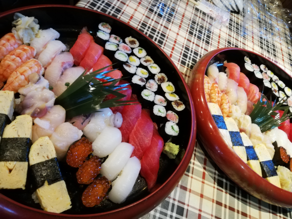 出前のにぎり寿司