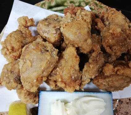 マグロ尾肉の竜田揚げ