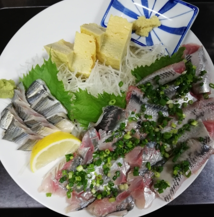 光4点刺身盛り